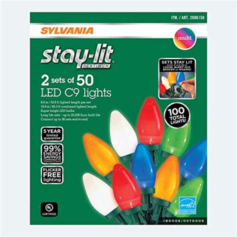 Best Sylvania Stay Lit Platinum Led String Lights