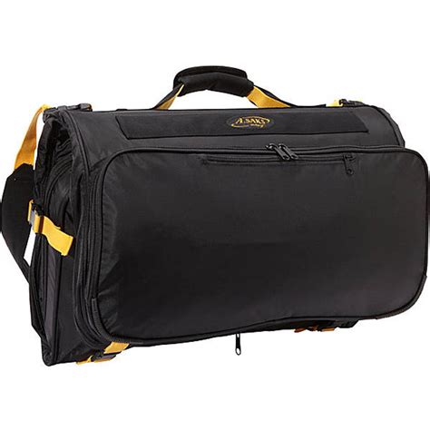 A Saks Expandable Deluxe Tri Fold Carry On Garment Bag Lexington Luggage