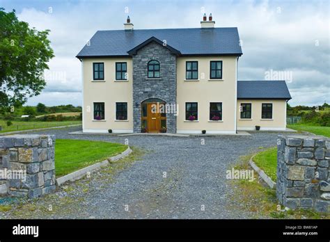 New Modern House Typical Of Extensive New Development In Ireland At