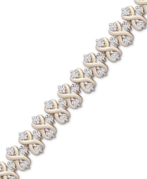 Shop macy's women's bracelets with price comparison across 400+ stores in one place. Macy's Diamond Infinity Tennis Bracelet (2 ct. t.w.) in 14k Gold & Reviews - Bracelets - Jewelry ...