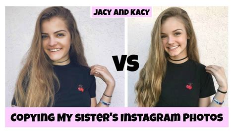 Copying My Sisters Instagram Photos ~ Jacy And Kacy Youtube