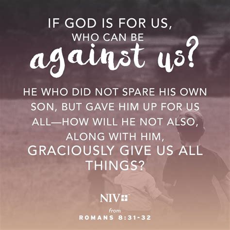 Niv Verse Of The Day Romans 831 32 Bible Verses Quotes Inspirational