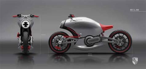 Porsche Motorcycle Concept Looks Like A Futuristic Faired Ducati Diavel