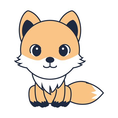 Chibi Fox Dog Cartoon Kawaii Art 6182567 Vector Art At Vecteezy