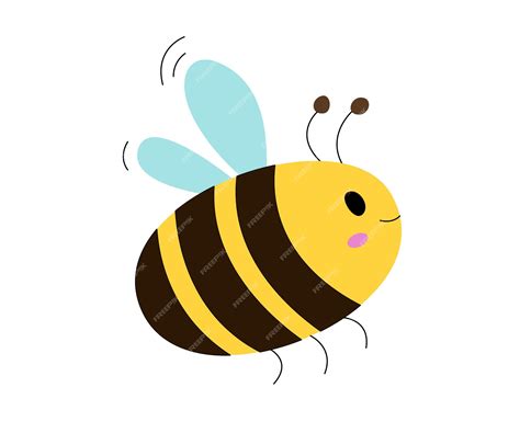 Premium Vector Bee Cartoon Bee Vector A Character Design