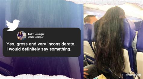 ‘gross And Unhygienic Picture Of Flight Passenger Draping Her Hair On Her Seat Triggers Online