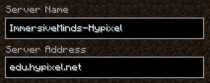 Check spelling or type a new query. Stephen Reid on Twitter: "Want to explore the #ImmersiveEducation world on @Hypixel? Add this ...