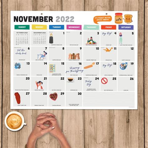 TF Publishing 2022 2023 Every Day S A Holiday Large Desk Calendar In