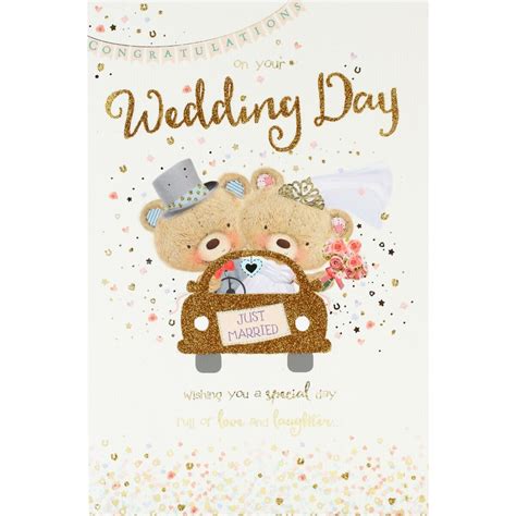 Congratulations Just Married Wedding Card Cards Bandm