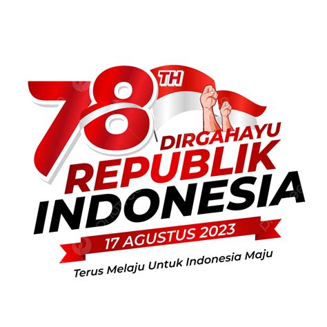 Kartu Ucapan Kemerdekaan Indonesia 2023 Berlogo Hut Ri 78 Vektor