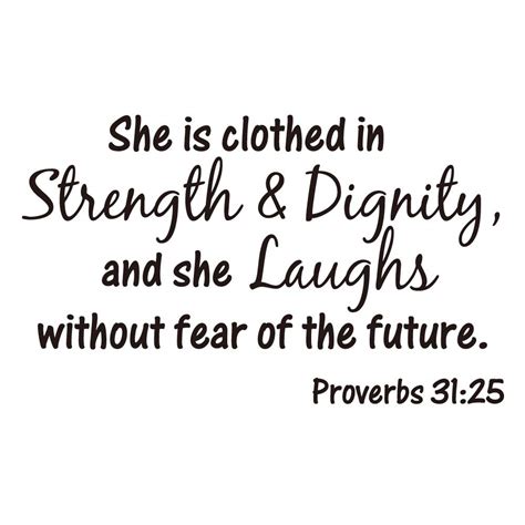 Buy She Is Clothed In Strength And Dignity And She Laughs Without Fear