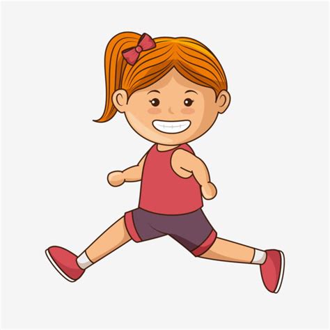Run Running Girl Little Girl Lovely Little Girl Clipart Cute Little