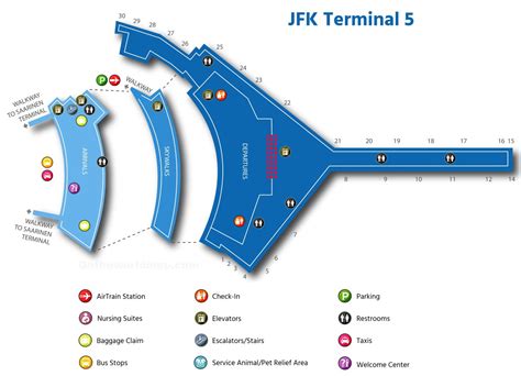 Jfk Terminal Map Map Of The Usa With State Names