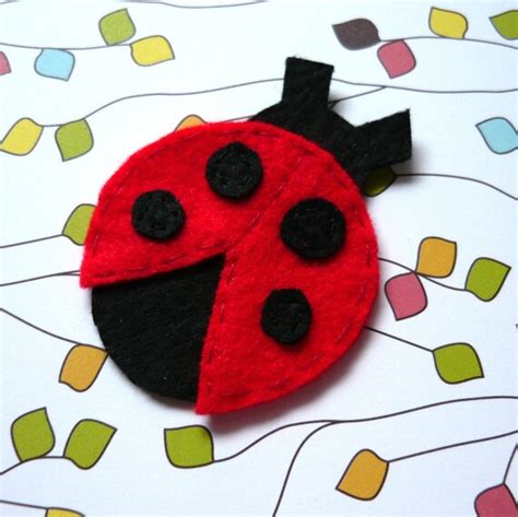 Items Similar To 1pc Red Lady Bug Felt Applique 59x45mm Made To