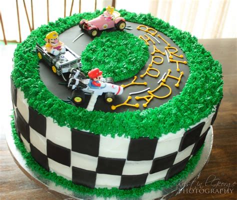 Karo s fun land super mario fifth birthday party. Mario Kart Cake - CakeCentral.com