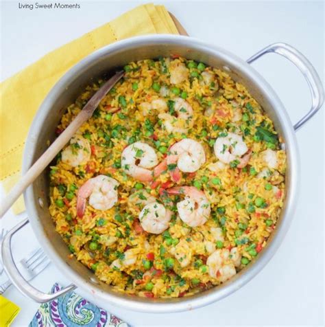 Cook and stir until softened and translucent, about 3 minutes. Succulent Spanish Shrimp With Yellow Rice | Recipe ...