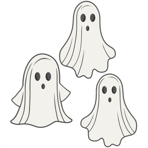 Ghost Set SVG scrapbook cut file cute clipart files for silhouette