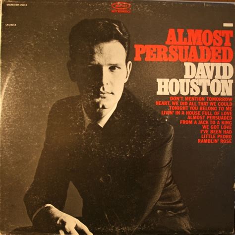 David Houston Almost Persuaded 1966 Vinyl Discogs