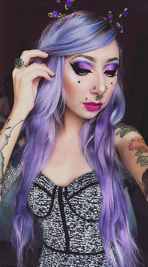 Purple Hair Zdj Cie Porno