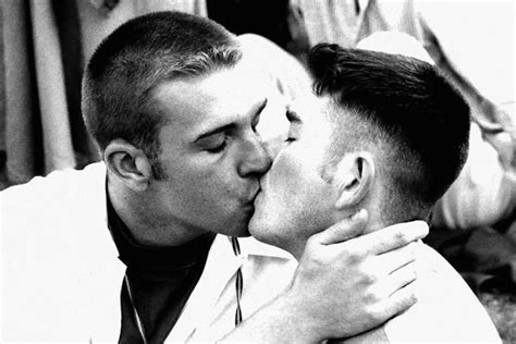 Men Cuddling Two Men Kissing In A Soho Square People Kissing