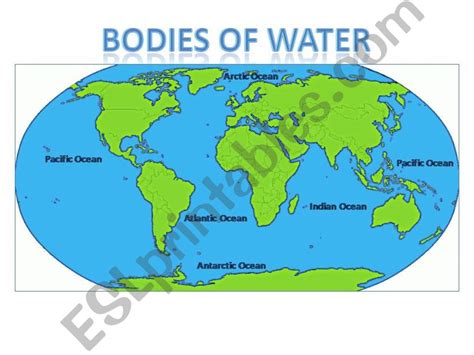 Bodies Of Water In The World Map World Map