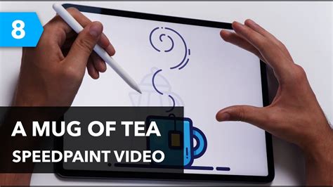 Ipad Pro And Procreate Speedpaint A Mug Of Tea Youtube
