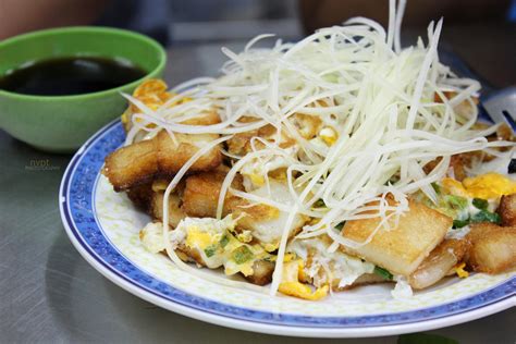 BỘt ChiÊn Vietnamese Fried Rice Cake With Egg Street Food