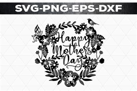 Mothers Day Papercut Template Best Mum Ever Svg Pdf Dxf 186604