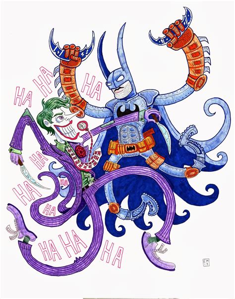Ethan Mongin Illustration Design Batman Vs The Joker