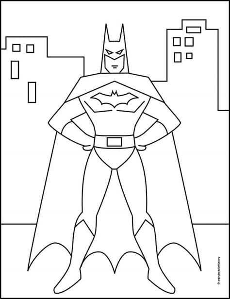 Batman Drawing In Pencil Sketch Sketch Coloring Page