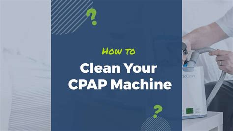 How To Clean A Cpap Machine