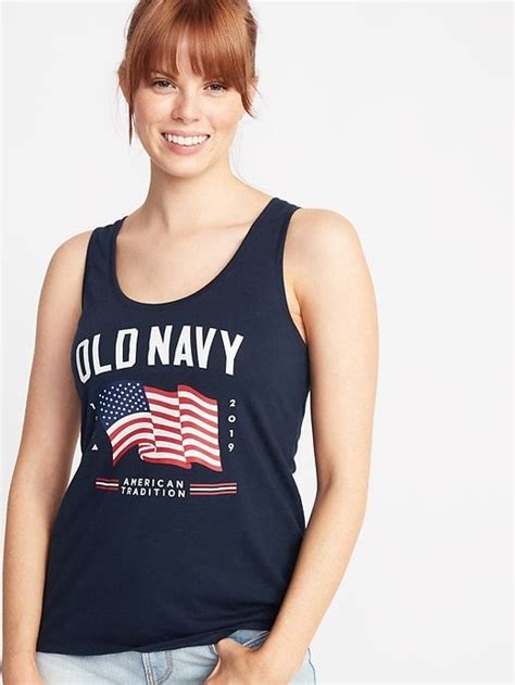 EveryWear 2019 Flag Tank For Women Old Navy American Flag Clothes