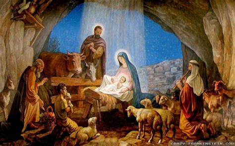 Nativity Scene Christmas Wallpapers On Wallpaperdog