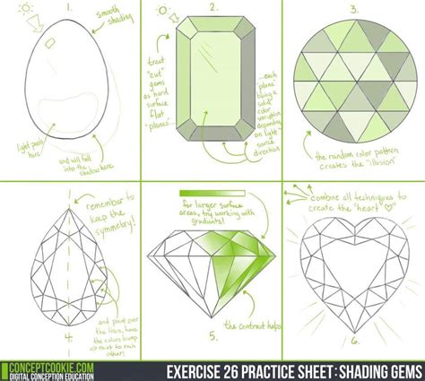 So Heres A Little Picture Tutorial On How To Draw Gems And Stones