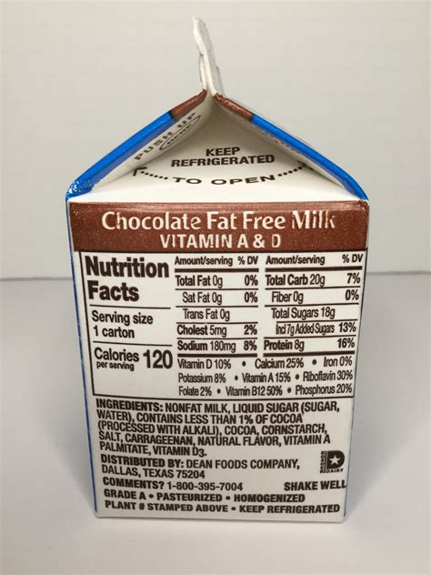 Trumoo Fat Free Chocolate Milk Nutrition Facts Besto Blog