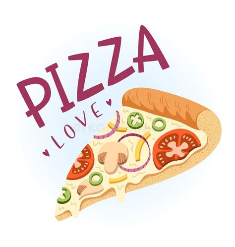 Pizza Is The Only Love Triangle I Want Quote Typographical Background