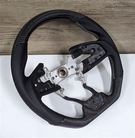 For 2016 2021 Honda Civic Gen 10th Real Carbon Fiber Steering Wheel