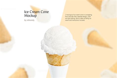 Download Ice Cream Cone Mockup | Creative Photoshop Templates ...
