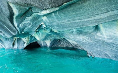 Landscape Nature Chile Lake Rock Erosion Turquoise Water Cave Rock Formation Wallpapers