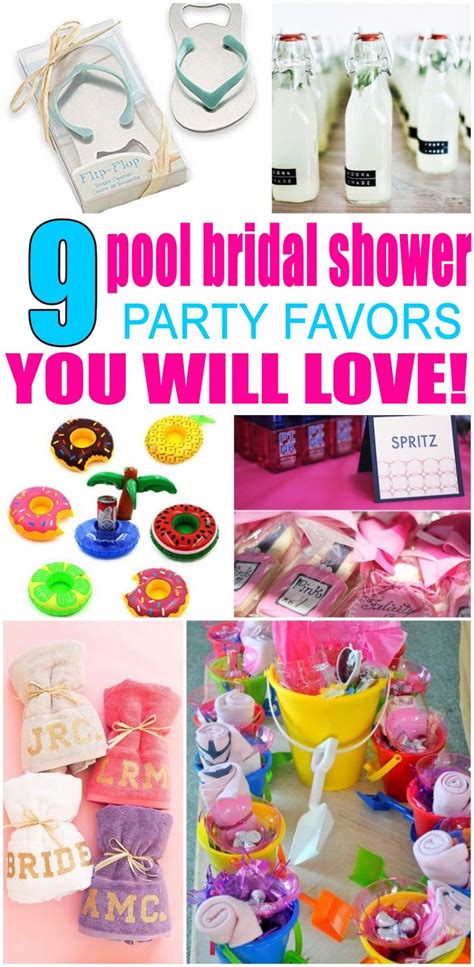 Pool Bridal Shower Party Favors Bridal Shower Party Favors Bridal