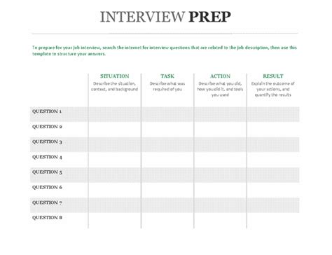 Excel Interview Schedule Template