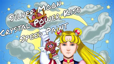 Silver Moon Crystal Power Kiss Speed Paint Youtube