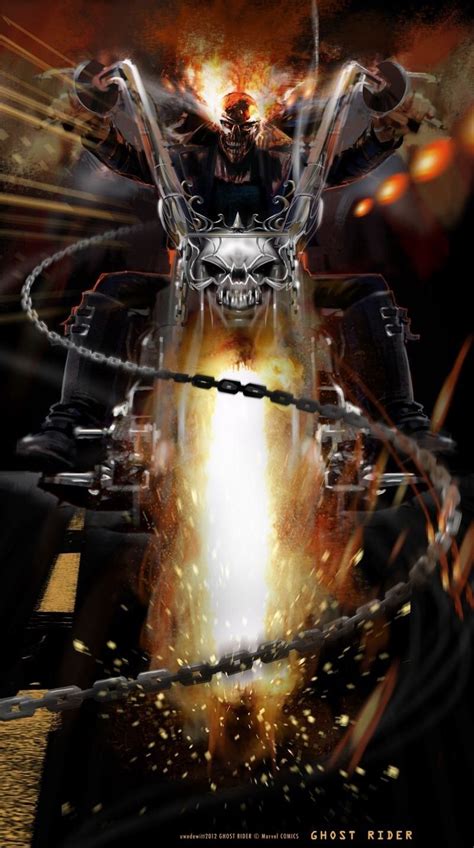 Brutales Ilustraciones De Ghost Rider El Motorista Fantasma Taringa