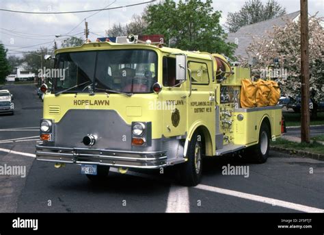 Usa Us Fire Truck Mack Cf Model Pumper Stock Photo Alamy