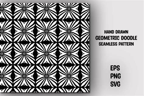 Geometric Doodle Seamless Pattern Graphic By Nurearth Creative Fabrica