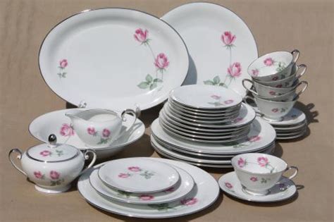 Check out our german china selection for the very best in unique or custom, handmade pieces from our tea cups & sets shops. vintage Germany pink rose porcelain dinnerware set for 6 ...