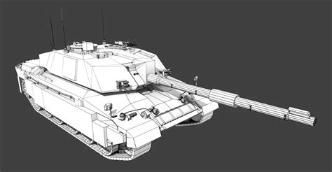 Challenger 2 Modelo 3d 65 Blend Fbx Obj Dae Free3d