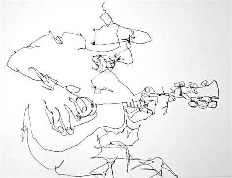 What is important is the way blind contour drawing gets your mind off. Contour drawing