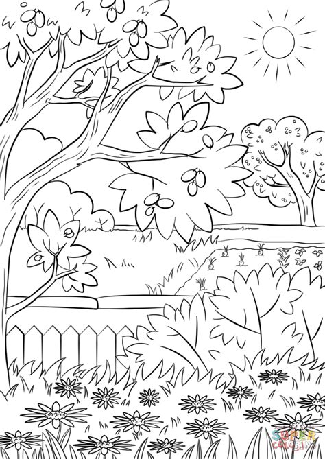 You can use our amazing online tool to color and edit the following garden of eden coloring pages. Summer Garden coloring page | Free Printable Coloring Pages
