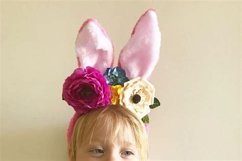 Floral Easter Bunny Ears Headband Tutorial